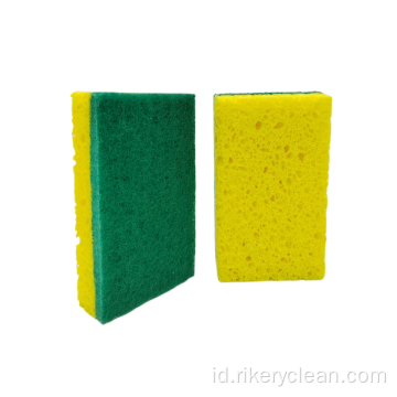 Spons selulosa alami dengan scouring pad